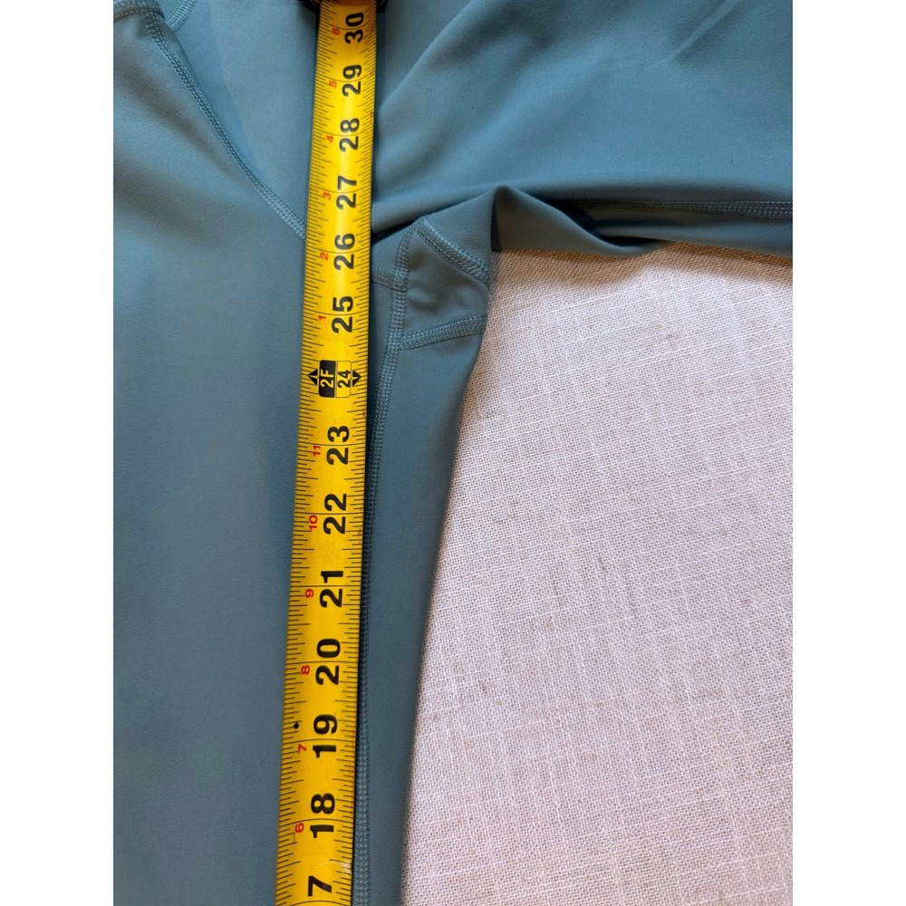 Old Navy Active Elevate Go Dry Leggings Women S Sage Green High Waisted Pockets - Picture 7 of 8